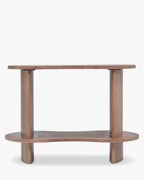 Étagère murale organique en bois aux courbes infinies et au présentoir polyvalent pour salon et bureau à domicile