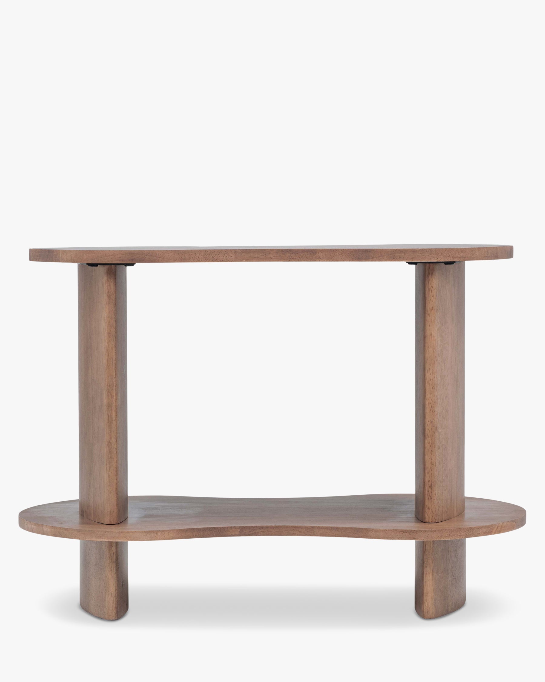 Étagère murale organique en bois aux courbes infinies et au présentoir polyvalent pour salon et bureau à domicile