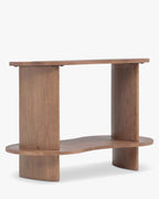Étagère murale organique en bois aux courbes infinies et au présentoir polyvalent pour salon et bureau à domicile