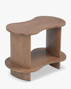 Étagère murale organique en bois aux courbes infinies et au présentoir polyvalent pour salon et bureau à domicile