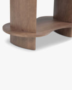 Étagère murale organique en bois aux courbes infinies et au présentoir polyvalent pour salon et bureau à domicile