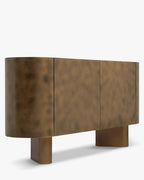 Buffet moderne en laiton au design épuré et à l'élégance contemporaine pour le salon