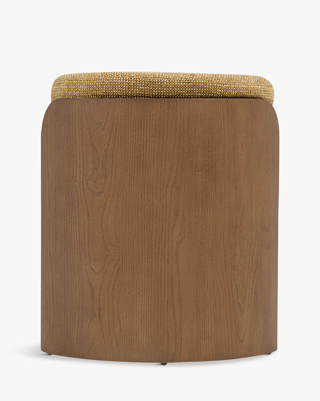 Banc en tissu moderne avec design arrondi et matériaux de qualité pour chambre et entrée