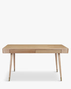 Bureau en bois discret avec tiroir et rangement de surface dissimulé pour bureau à domicile