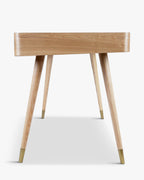 Bureau en bois discret avec tiroir et rangement de surface dissimulé pour bureau à domicile
