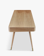 Bureau en bois discret avec tiroir et rangement de surface dissimulé pour bureau à domicile