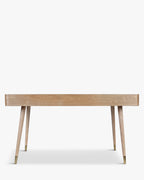 Bureau en bois discret avec tiroir et rangement de surface dissimulé pour bureau à domicile