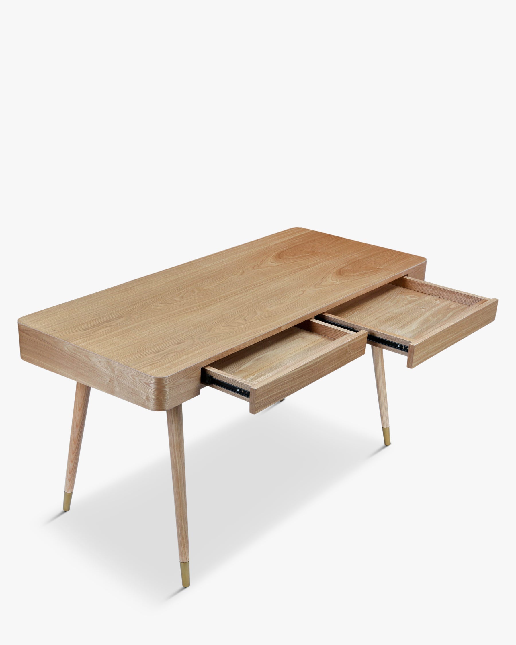 Bureau en bois discret avec tiroir et rangement de surface dissimulé pour bureau à domicile