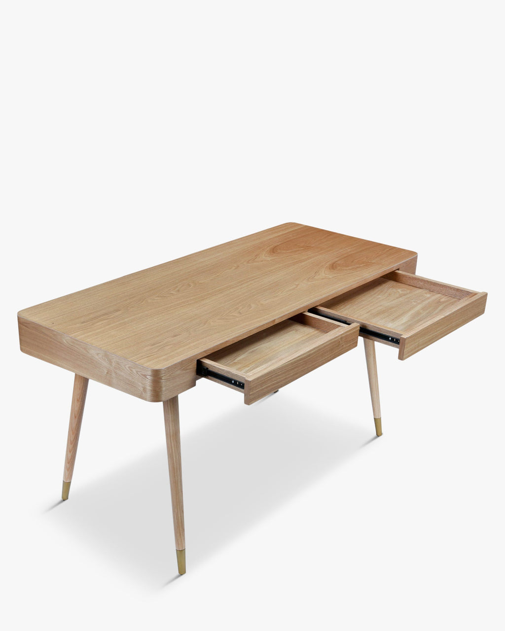 Bureau en bois discret avec tiroir et rangement de surface dissimulé pour bureau à domicile