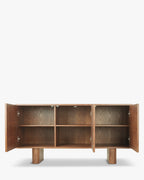 Buffet en bois minimaliste au design naturel et style moderne pour salon