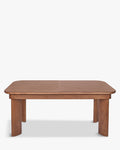 Table de salle à manger minimaliste en noyer au design sophistiqué et polyvalent