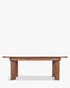 Table de salle à manger minimaliste en noyer au design sophistiqué et polyvalent