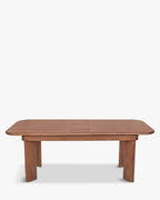 Table de salle à manger minimaliste en noyer au design sophistiqué et polyvalent