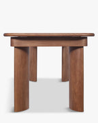 Table de salle à manger minimaliste en noyer au design sophistiqué et polyvalent