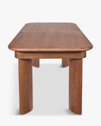 Table de salle à manger minimaliste en noyer au design sophistiqué et polyvalent