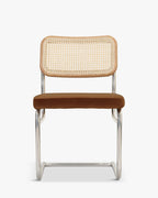 Chaise de salle à manger en tissu vintage avec style intemporel et dossier raffiné, pour salon, chambre et salle à manger