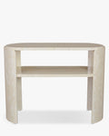 Console minimaliste en bois avec plateau large et pieds incurvés Salon et chambre