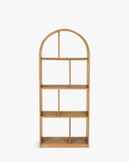 Bibliothèque polyvalente blond cendré pour salon, chambre et bureau à domicile
