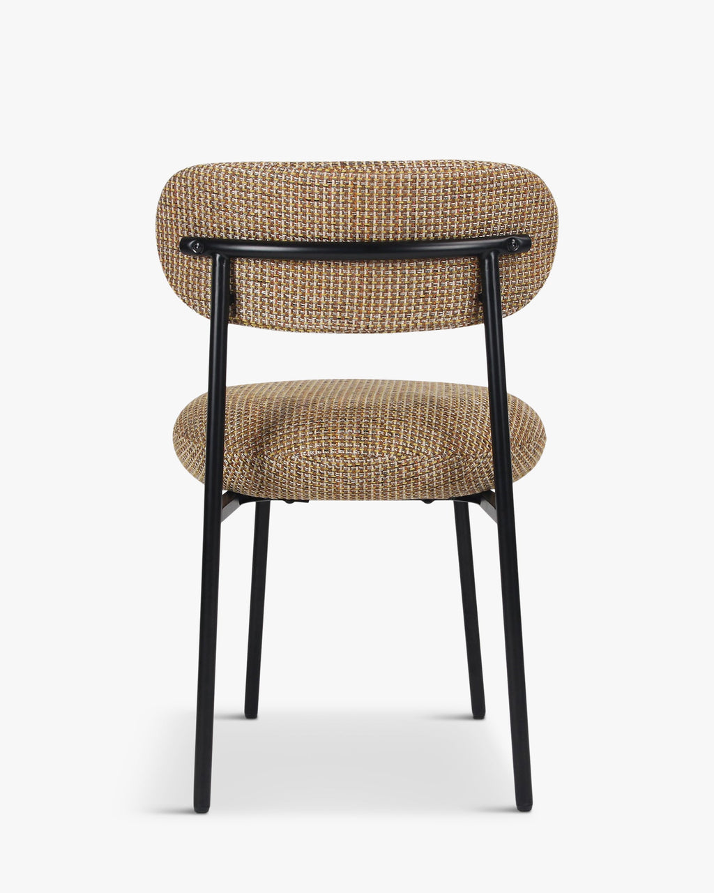Chaise de salle à manger rétro en tweed/bouclé avec 3 couleurs et design polyvalent pour salon et salle à manger