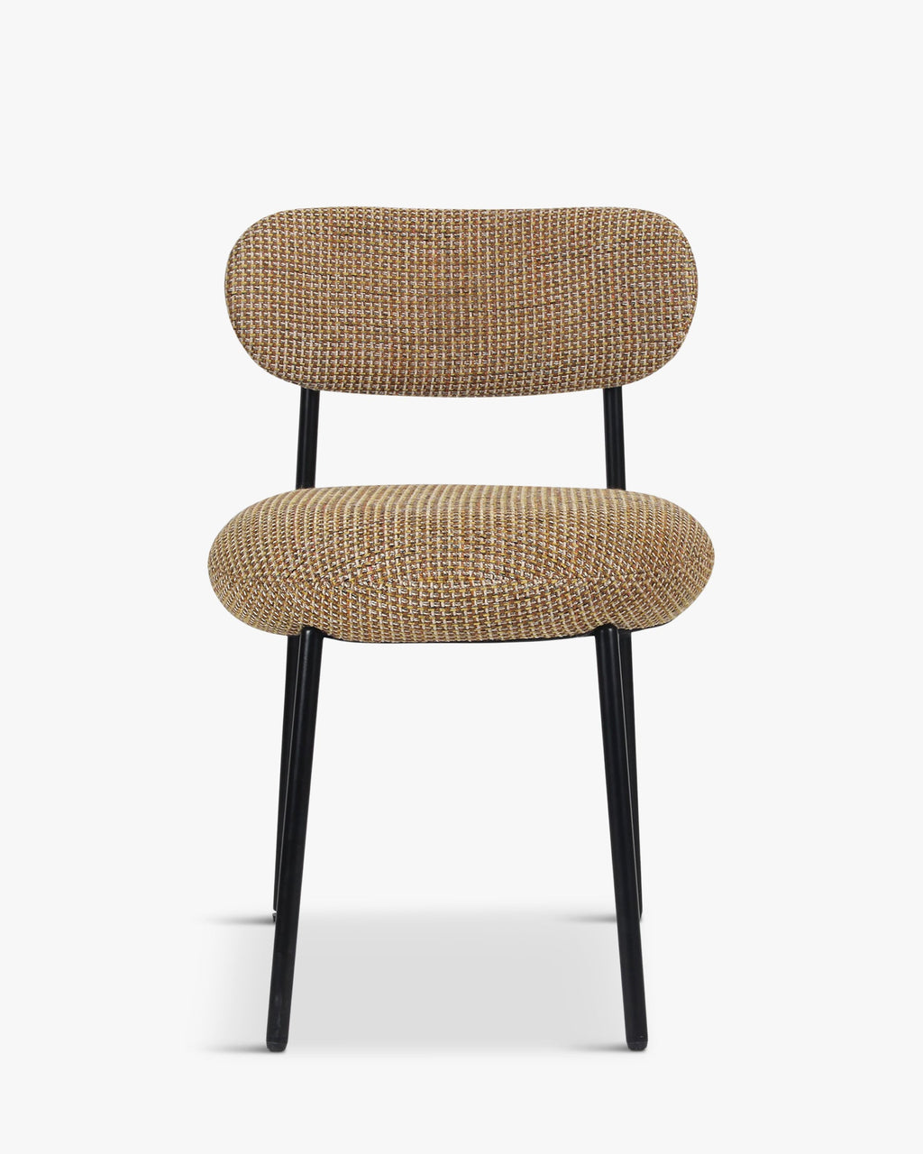 Chaise de salle à manger rétro en tweed/bouclé avec 3 couleurs et design polyvalent pour salon et salle à manger