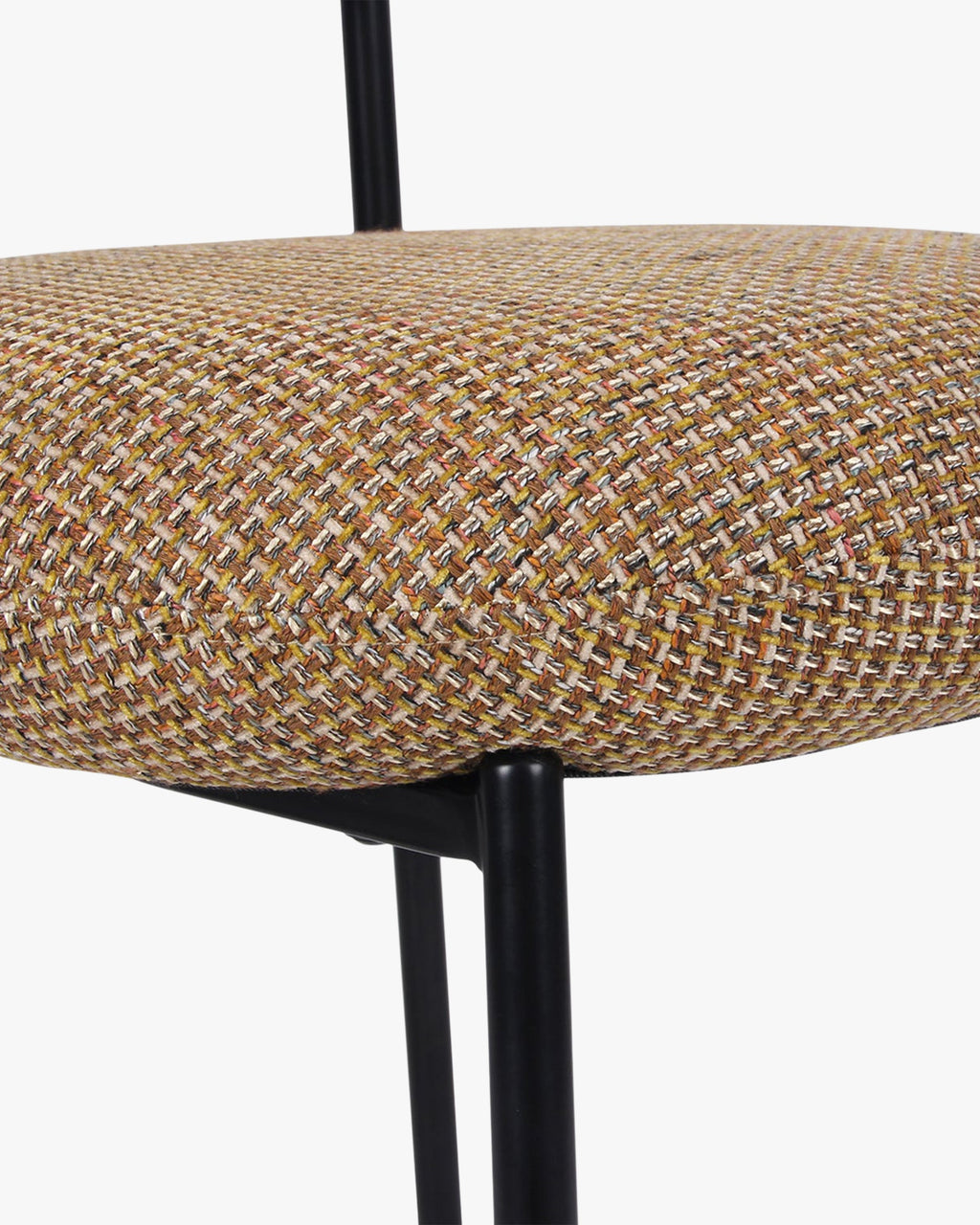 Chaise de salle à manger rétro en tweed/bouclé avec 3 couleurs et design polyvalent pour salon et salle à manger
