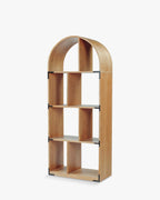 Bibliothèque polyvalente blond cendré pour salon, chambre et bureau à domicile