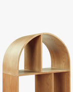 Bibliothèque polyvalente blond cendré pour salon, chambre et bureau à domicile