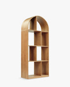Bibliothèque polyvalente blond cendré pour salon, chambre et bureau à domicile