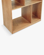 Bibliothèque polyvalente blond cendré pour salon, chambre et bureau à domicile