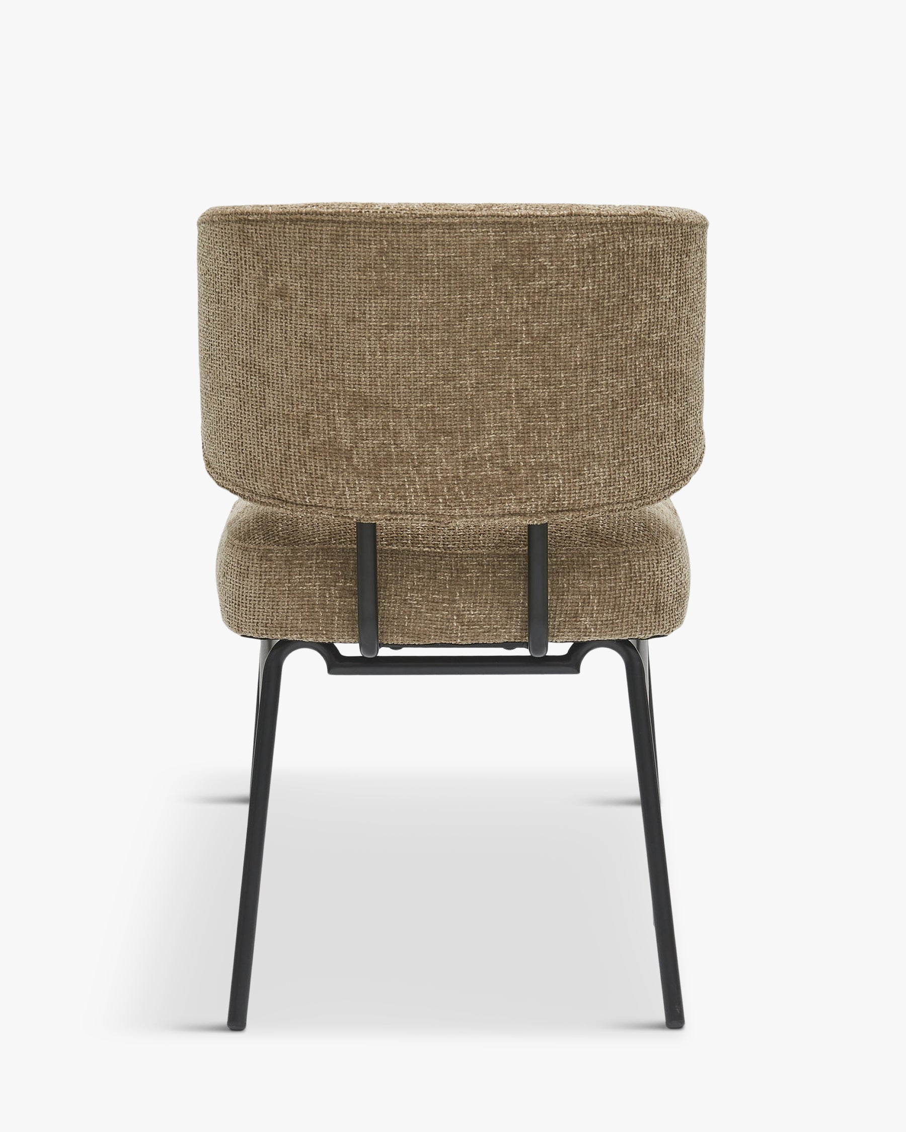 Chaise en Tissu Élégante avec Assise Généreuse et Dossier Enveloppant Salle à Manger et Salon