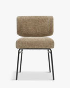 Chaise en Tissu Élégante avec Assise Généreuse et Dossier Enveloppant Salle à Manger et Salon