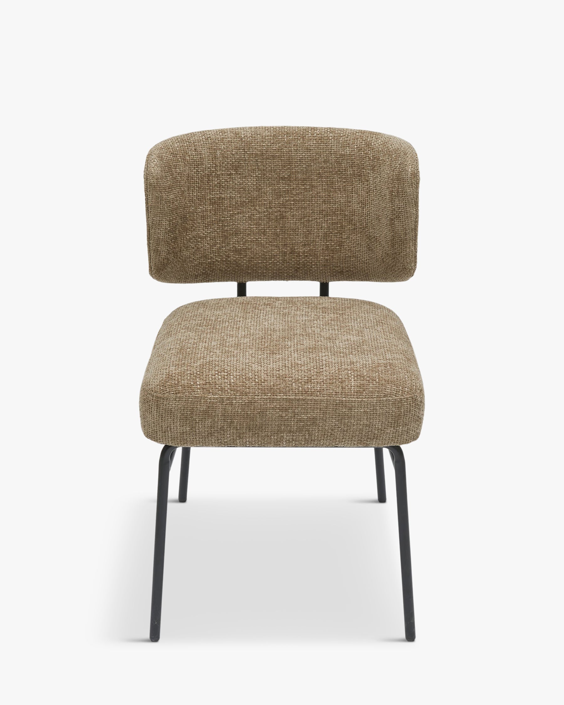 Chaise en Tissu Élégante avec Assise Généreuse et Dossier Enveloppant Salle à Manger et Salon
