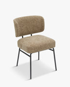 Chaise en Tissu Élégante avec Assise Généreuse et Dossier Enveloppant Salle à Manger et Salon