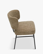 Chaise en Tissu Élégante avec Assise Généreuse et Dossier Enveloppant Salle à Manger et Salon