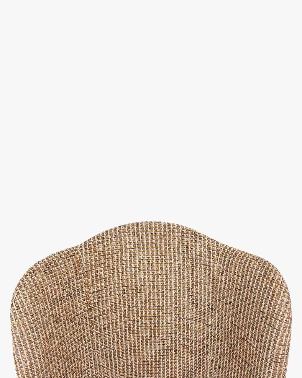 Fauteuil de bureau contemporain en tweed avec roulettes et pieds en laiton Bureau à domicile