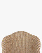 Fauteuil de bureau contemporain en tweed avec roulettes et pieds en laiton Bureau à domicile