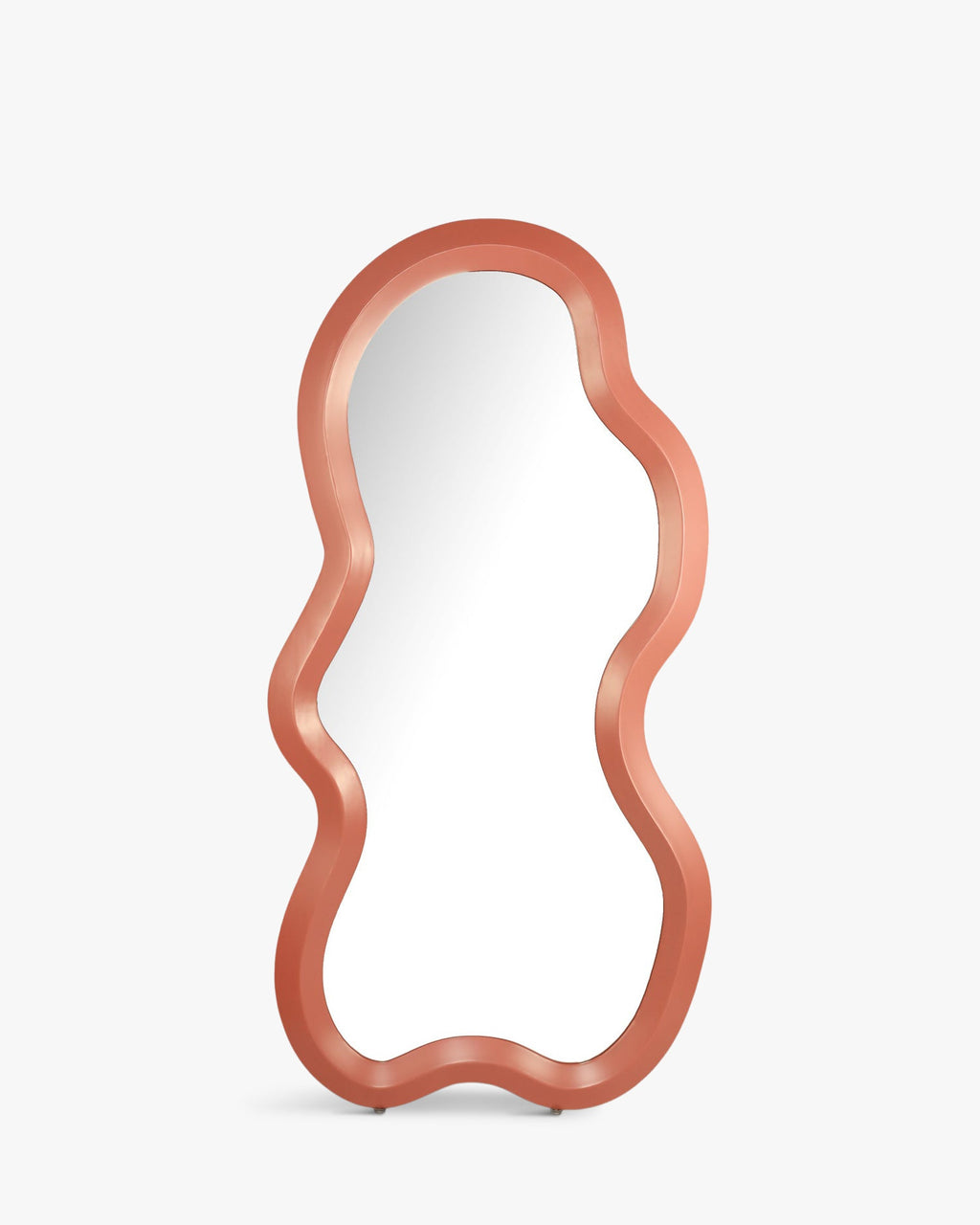 Miroir Chaleureux en Résine avec Tons Terre Cuite et Effet Illuminateur Chambre, Entrée et Salon