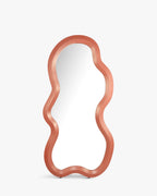 Miroir Chaleureux en Résine avec Tons Terre Cuite et Effet Illuminateur Chambre, Entrée et Salon