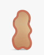 Miroir Chaleureux en Résine avec Tons Terre Cuite et Effet Illuminateur Chambre, Entrée et Salon