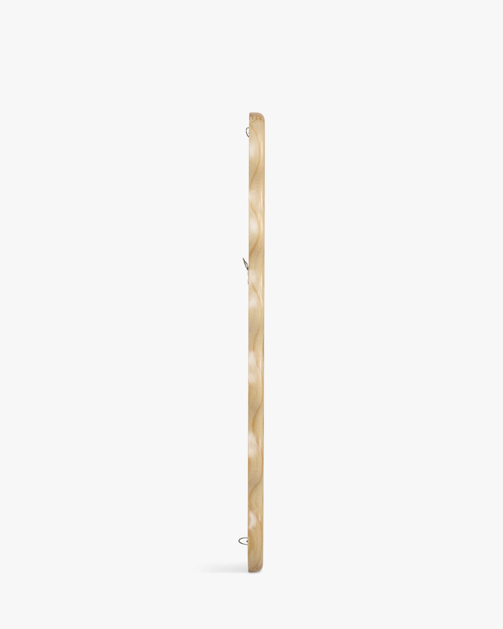Miroir en pin massif naturel, forme organique et style polyvalent pour chambre, salon et entrée