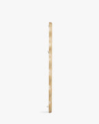 Miroir en pin massif naturel, forme organique et style polyvalent pour chambre, salon et entrée