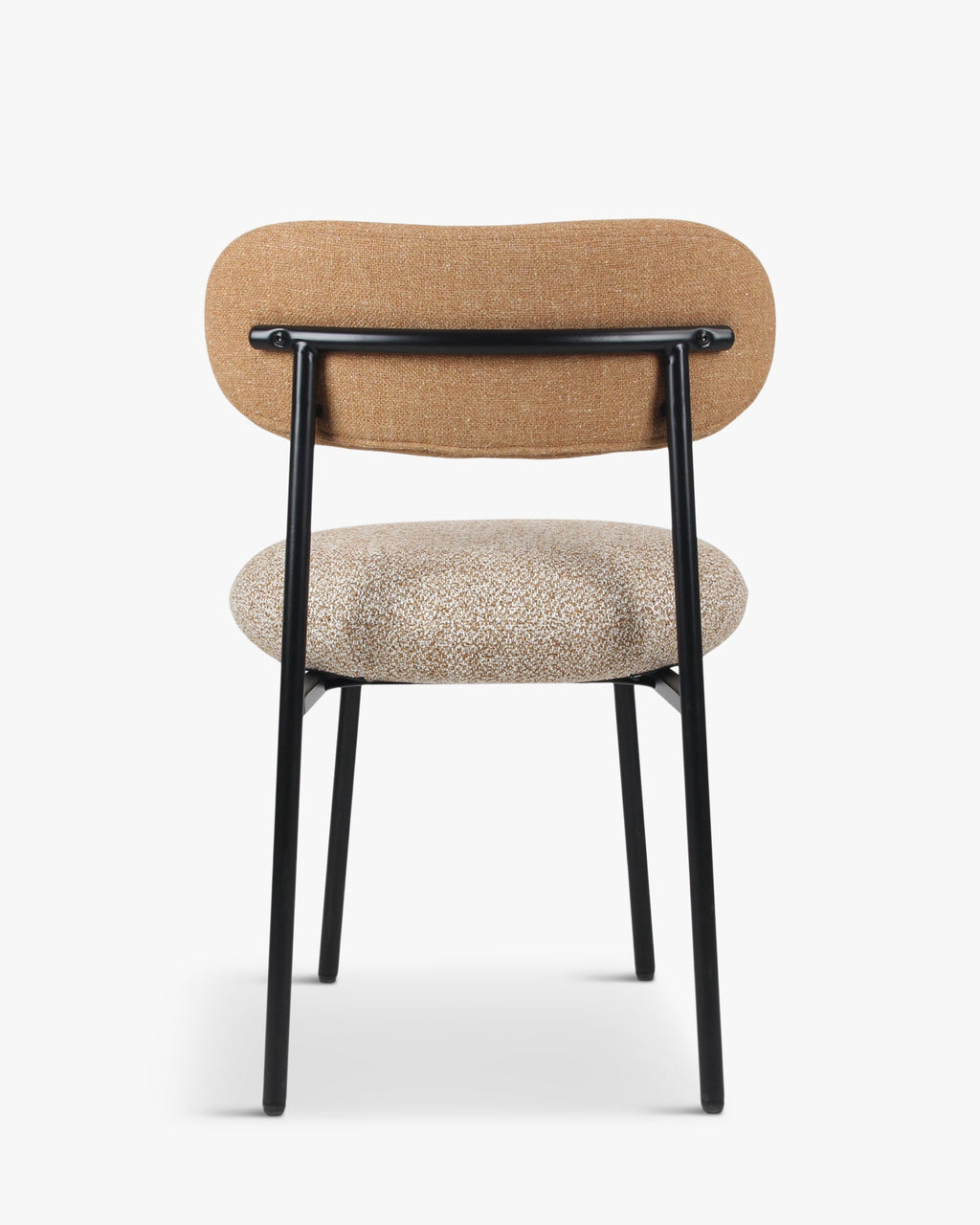 Chaise de salle à manger rétro en tweed/boucle avec 3 couleurs et un design polyvalent pour le salon et la salle à manger