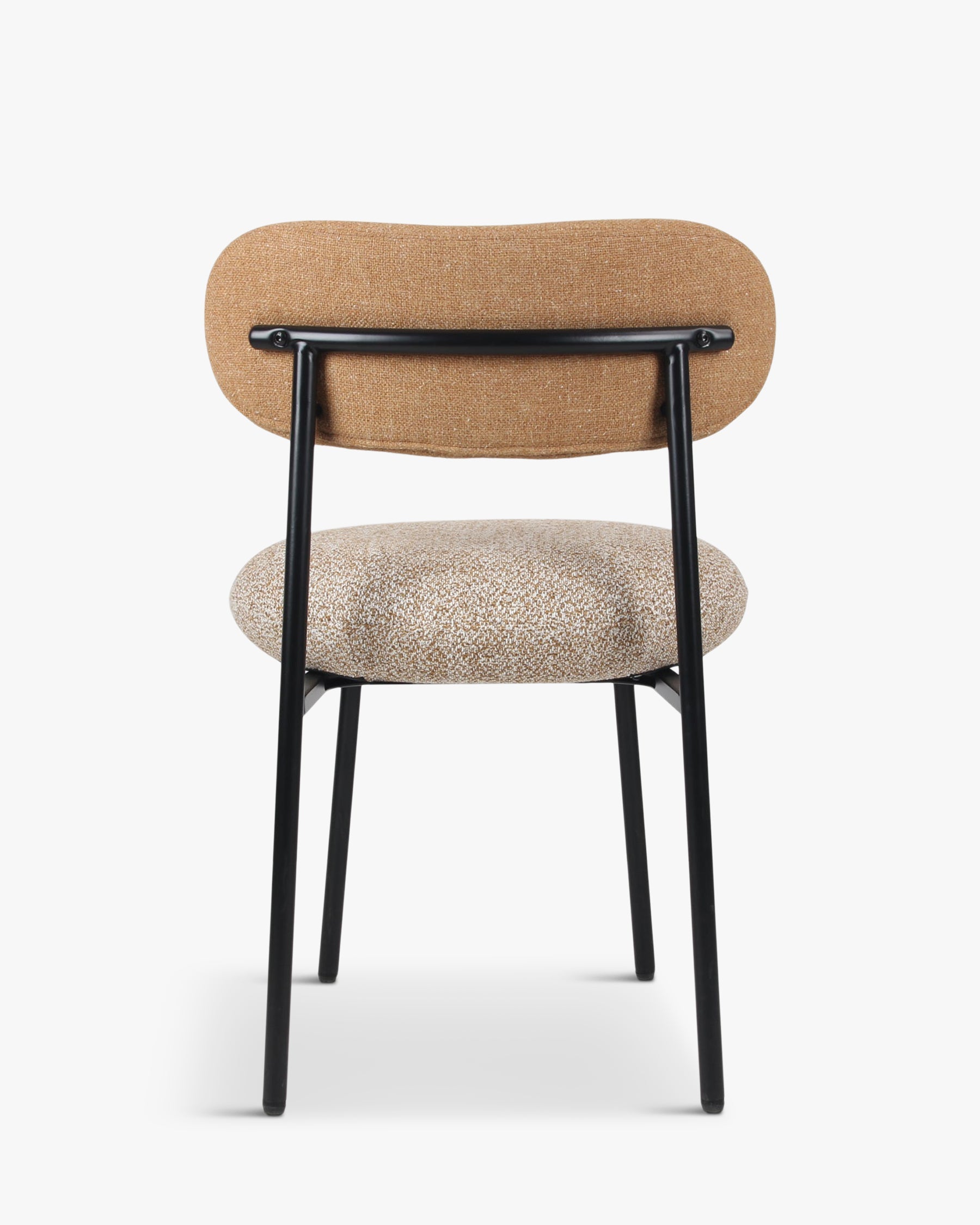 Chaise de salle à manger rétro en tweed/boucle avec 3 couleurs et un design polyvalent pour le salon et la salle à manger