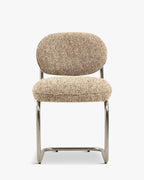 Fauteuil coloré en tissu bouclé/tweed, à mixer et assortir en 6 coloris, pour salon et salle à manger