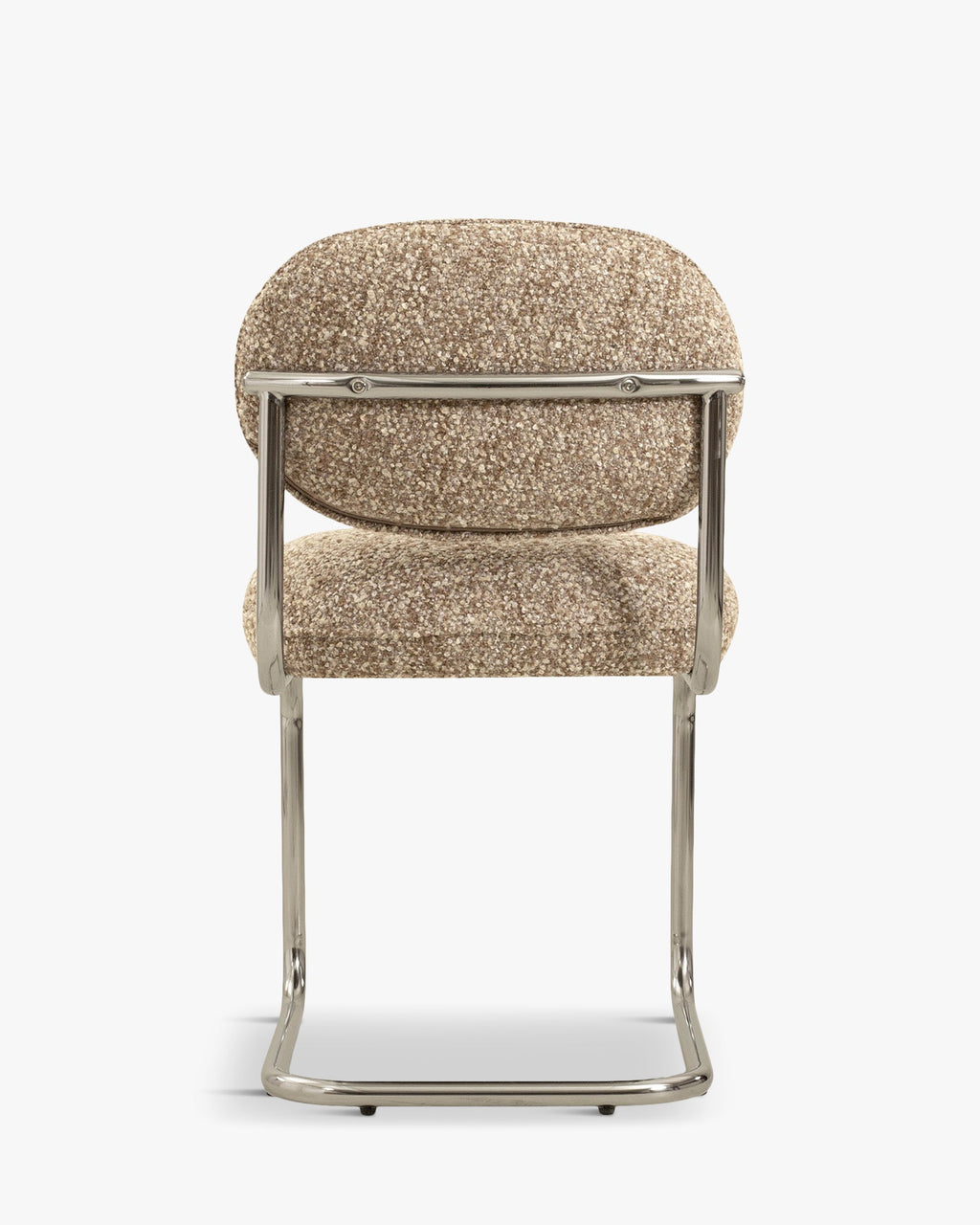 Fauteuil coloré en tissu bouclé/tweed, à mixer et assortir en 6 coloris, pour salon et salle à manger