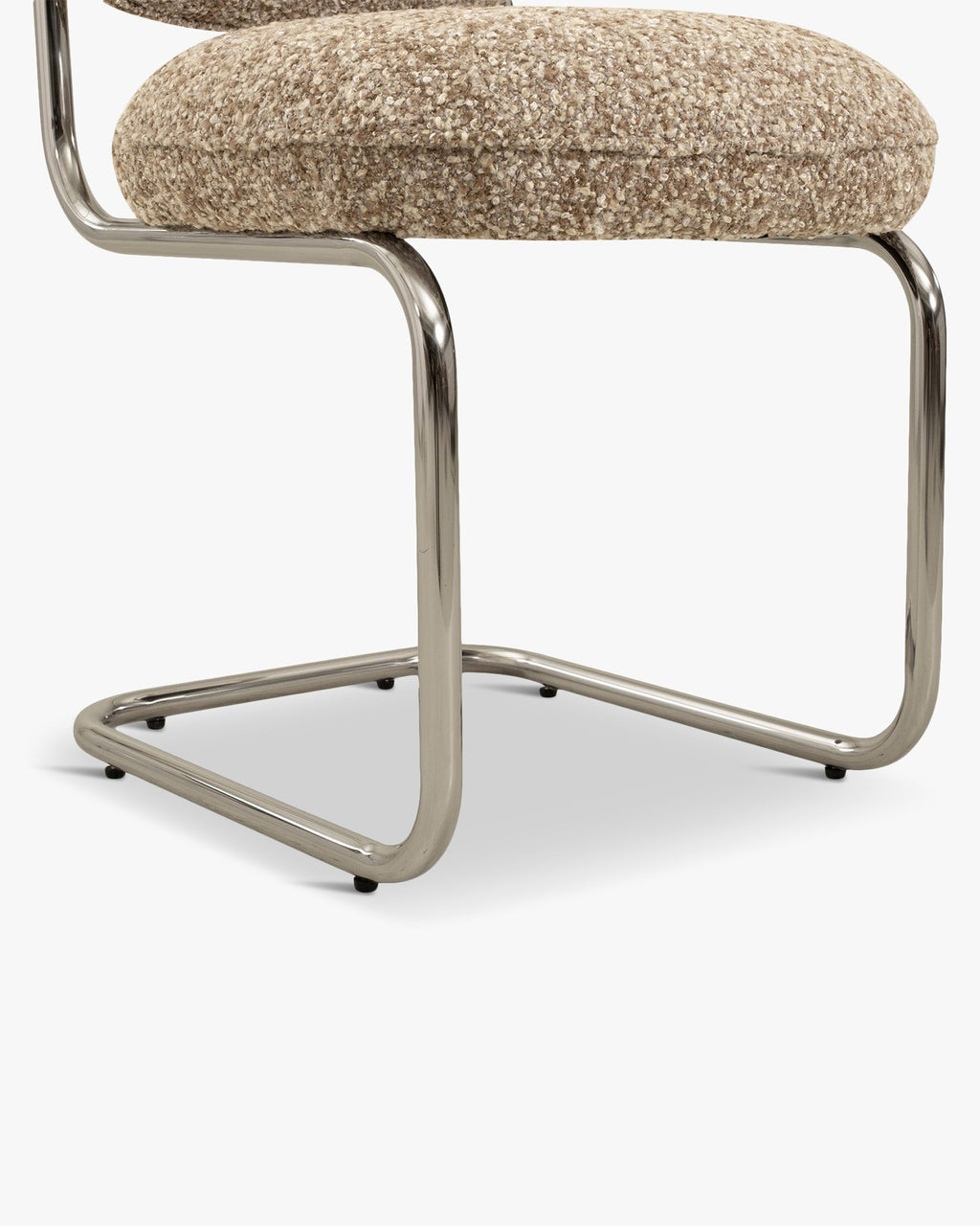 Fauteuil coloré en tissu bouclé/tweed, à mixer et assortir en 6 coloris, pour salon et salle à manger