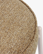 Chaise Rétro en Tweed avec Assise Confortable & Pieds Beiges Cuisine & Salon