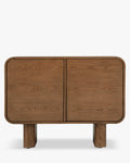 Buffet en bois rétro avec organisation optimale et style chaleureux pour le salon, la chambre et le bureau à domicile