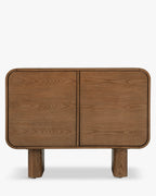 Buffet en bois rétro avec organisation optimale et style chaleureux pour le salon, la chambre et le bureau à domicile