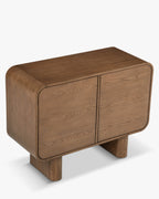 Buffet en bois rétro avec organisation optimale et style chaleureux pour le salon, la chambre et le bureau à domicile